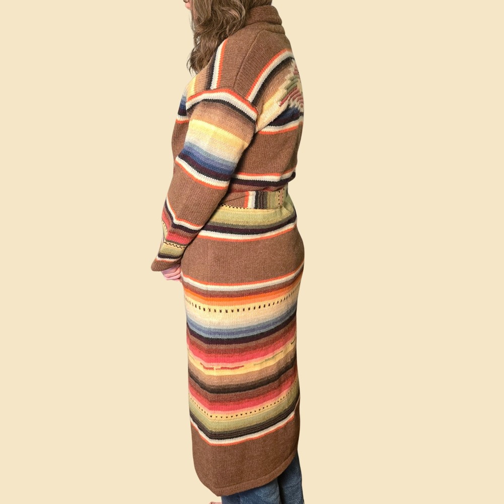 Ralph Lauren Coastal Cowgirl Southwestern Sweater Coat Lambs Wool Alpaca Size L - Picture 6 of 9